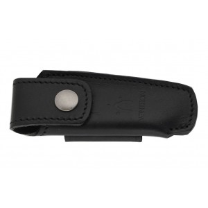 Black leather case for pocket knives N°22