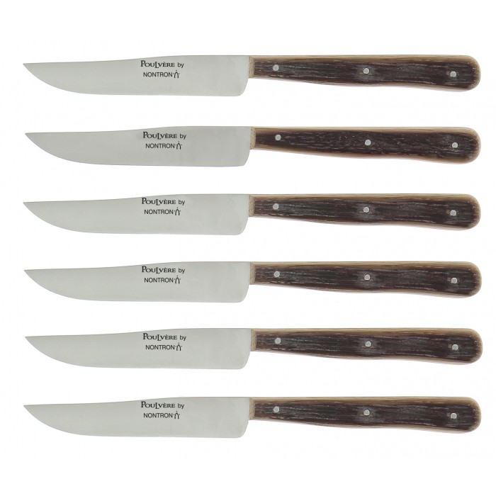 Set of 6 steak knives - Barrel oak