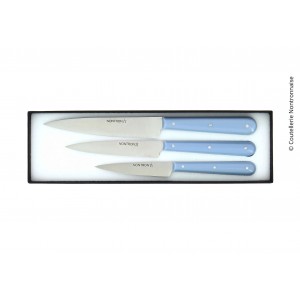 Kitchen knives in blue acrylic